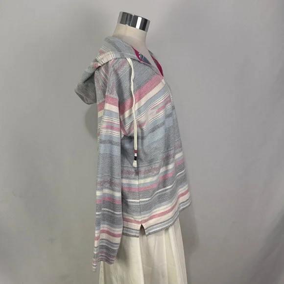 Faherty Faded Striped Hoodie Sweatshirt - Picture 3 of 6